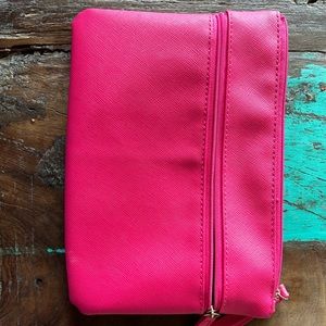 Pink makeup bag/travel bag/clutch